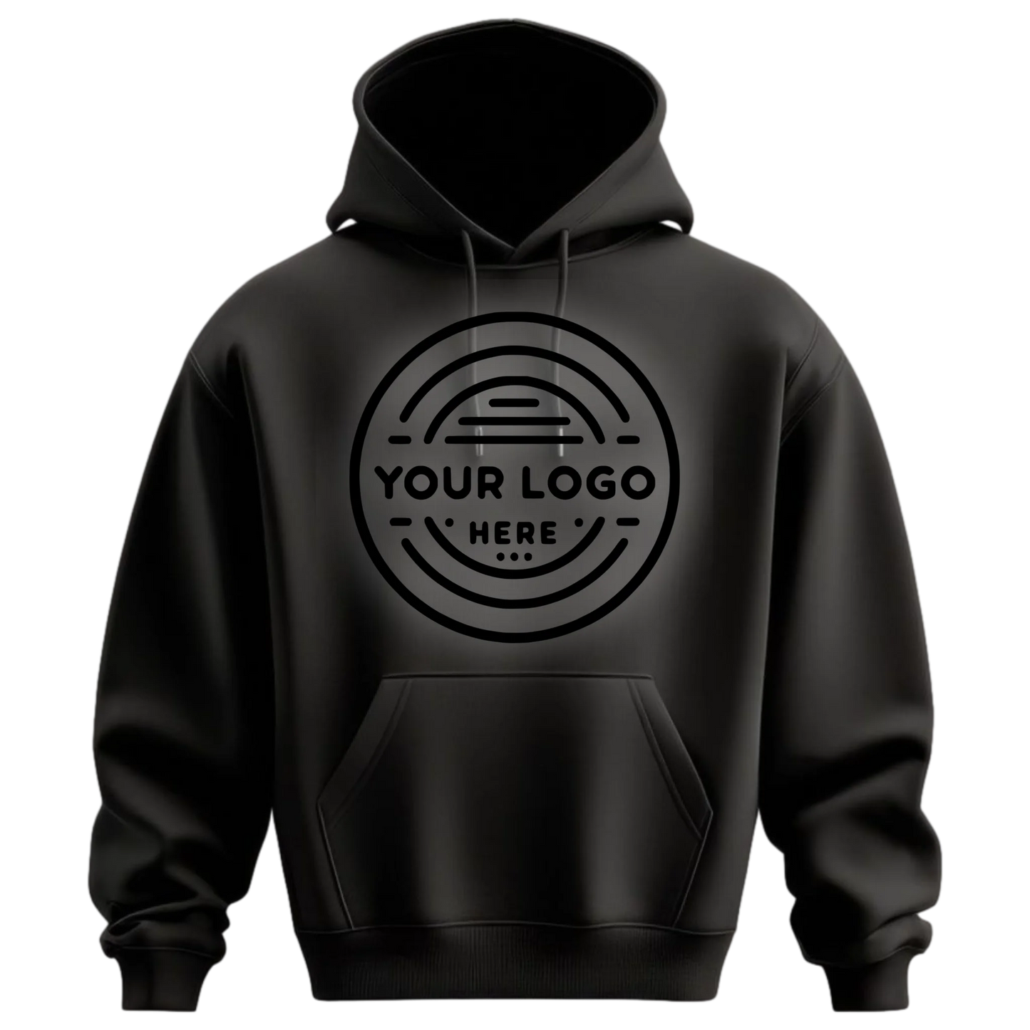Imprint Mockup Blanks - Black Hoodie Front
